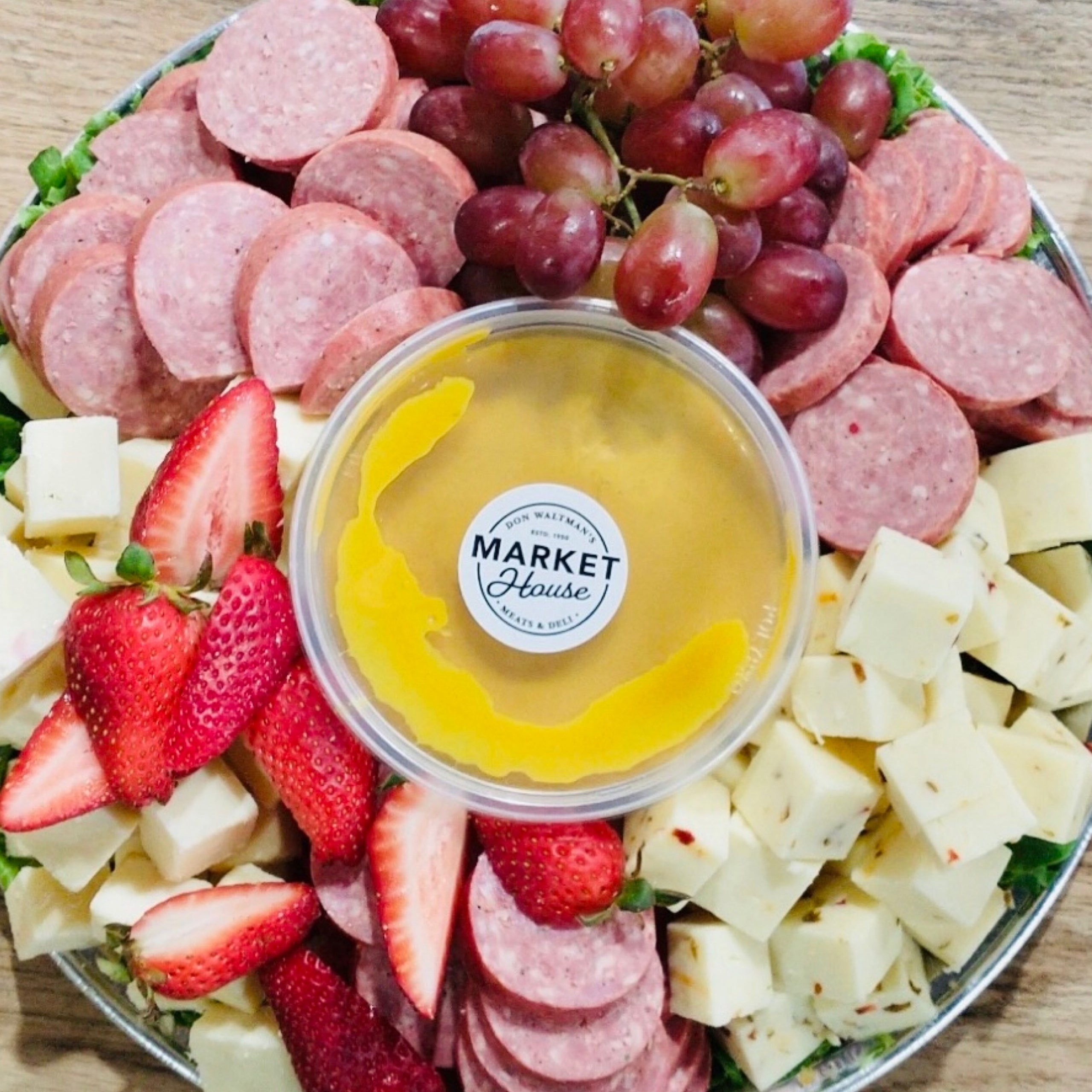 Bologna & Cheese Platter Don Waltman's Market House Meats & Deli